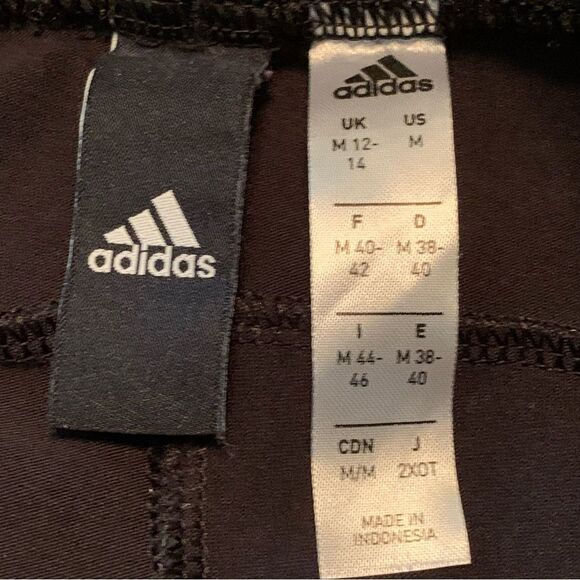 ADIDAS Leggings Women’s Medium Black Mesh Side Panels. - Picture 11 of 16